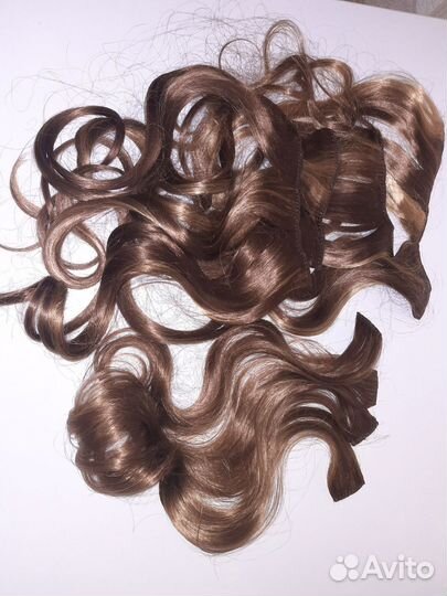 Искусственные волосы на заколках