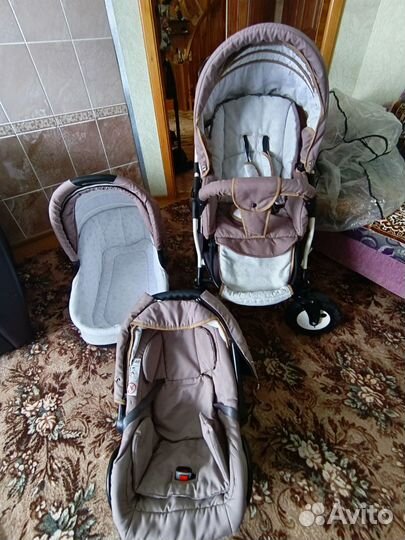 Коляска 3 в 1 Индиго