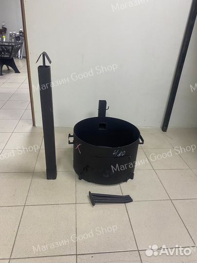Печь под казан 22-30 л с трубой
