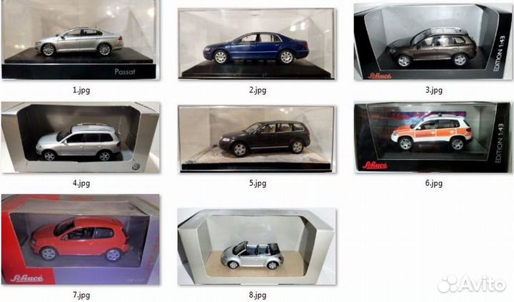 Модели Volkswagen в м1/43