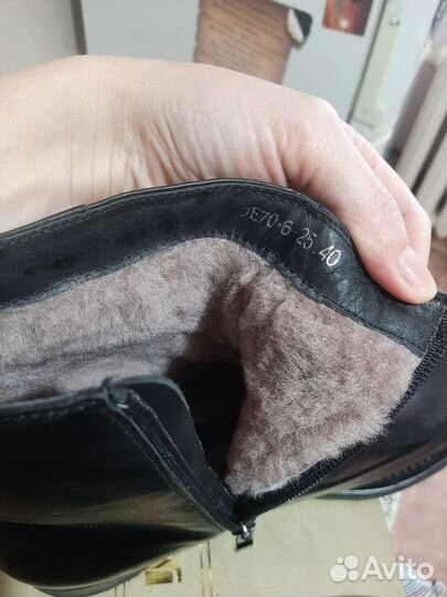 Ботинки мужские зимние кожа 40 размер