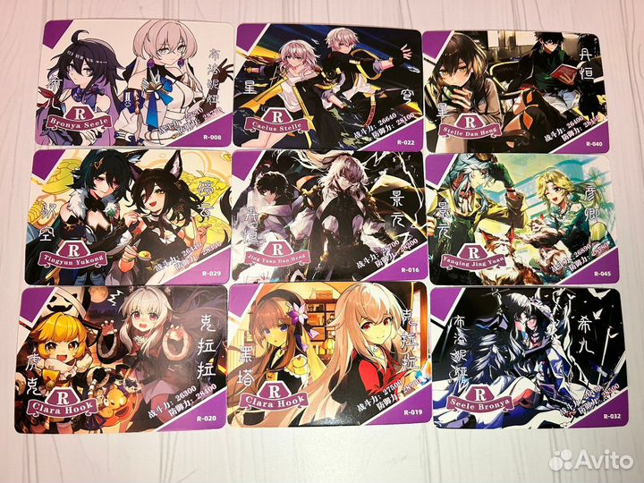 Коробка карточек honkai star rail