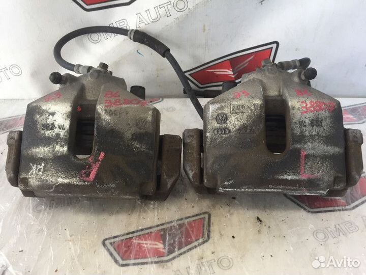 Суппорта тормозные передние комплект Пассат Б6 312