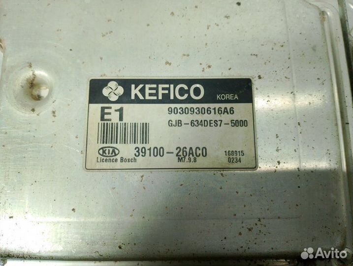 Блок управления двигателем Kia Rio 2 G4EE 2006