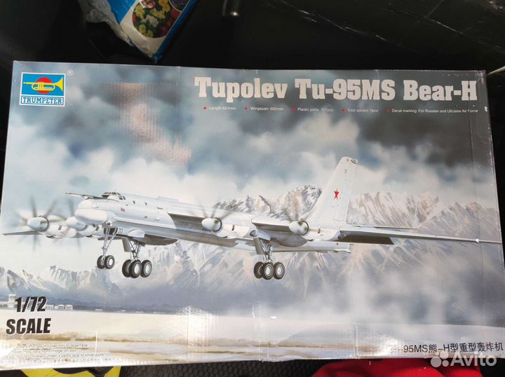 Сборная модель самолета Ту-95мс 
