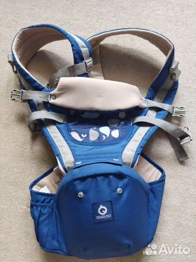 Эрго-рюкзак/ хипсит для ребенка Aiebao Синий