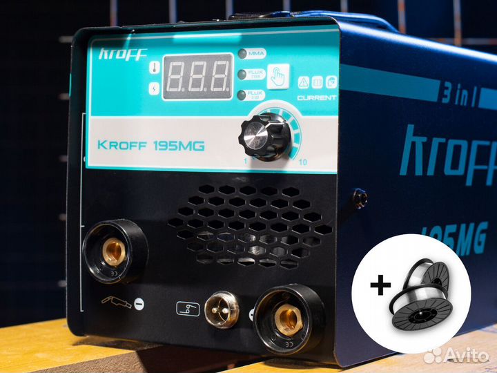 Полуавтомат Сварочный kroff 195 MG с проволокой