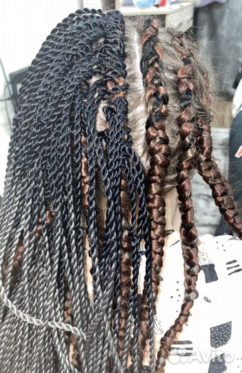 Плетение кос с канекалоном