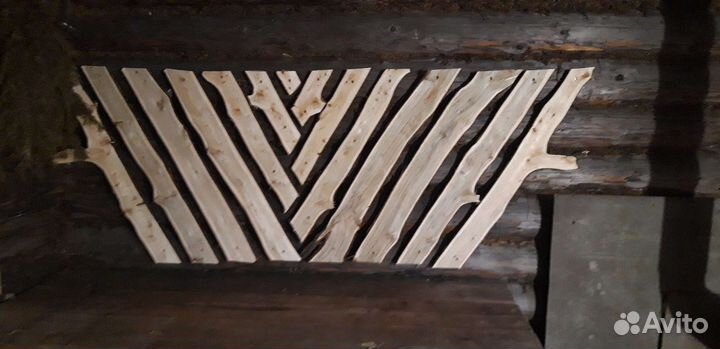 Спинка полка из натурального можжевельника