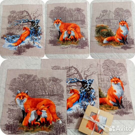 Кухонное полотенце Лён новое