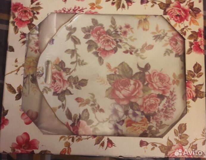 Тарелка для торта с ложкой