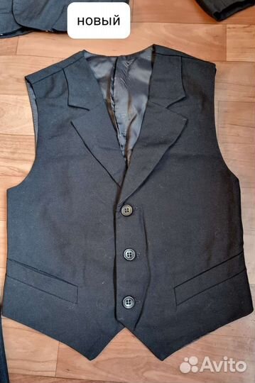 Школьный костюм-тройка для мальчика рост 122