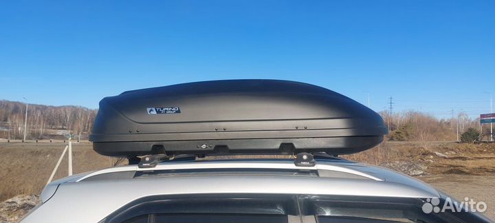 Автобокс на крышу двухстороннее открытие