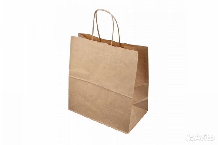 Крафт-пакет с ручками, 450*350*150