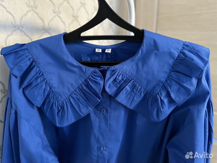 Блузка женская с рюшами оверсайз (новая)