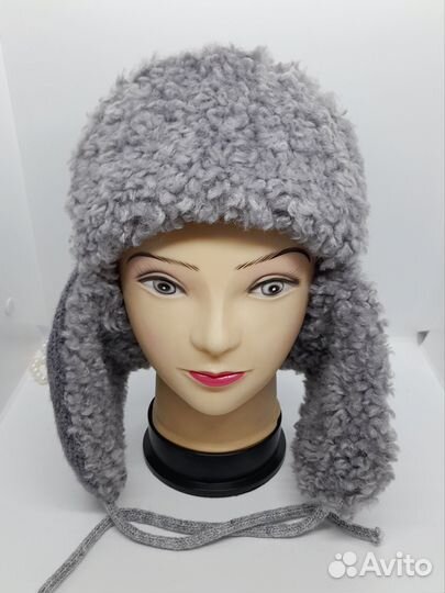 Шапка ушанка женская