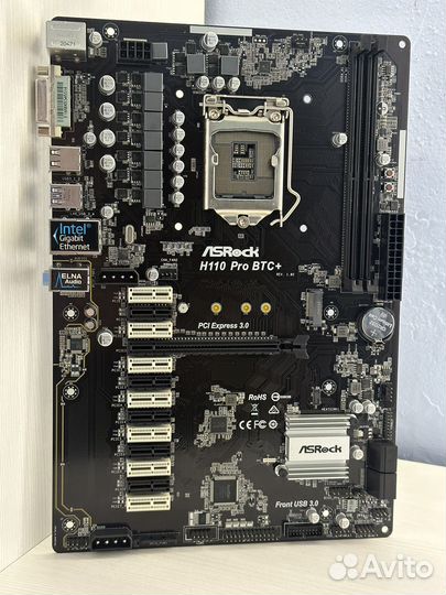 Материнская плата AsRock H110 Pro BTC+ 1151