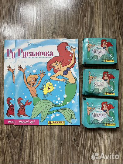 Альбом для наклеек русалочка+наклейки