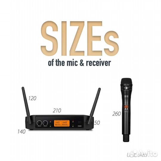 Безпроводные радио-микрофоны hisingwell 50M