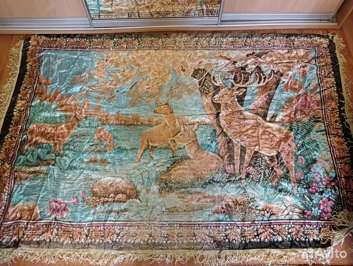 Гобелен ковер с оленями СССР
