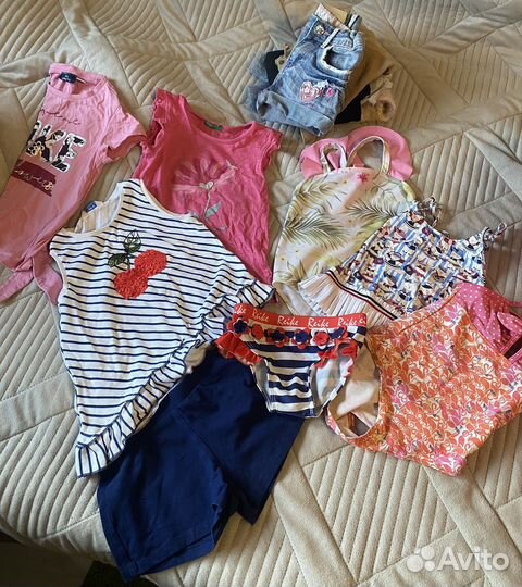 Пакет фирменных вещей на девочку 98-110
