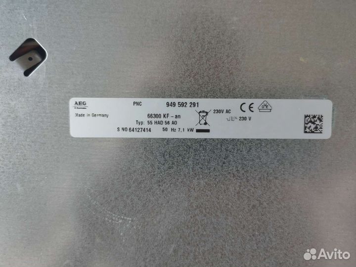 Варочная панель AEG 66300 KF an (без стекла)