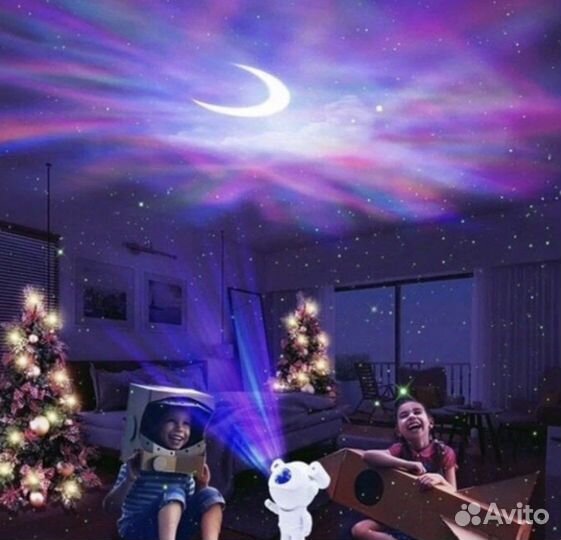Детский Ночник Проектор Astronaut