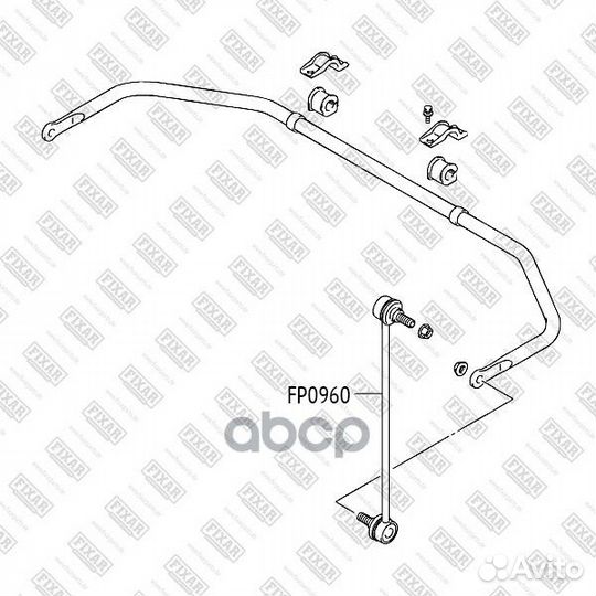 Тяга стабилизатора suzuki swift 04- пер.подв.ле