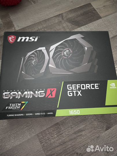 Msi GeForce GTX 1650 Gaming X 4G