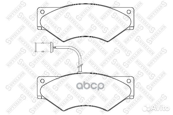 85-01439-SX колодки дисковые 29001 Omn Iveco