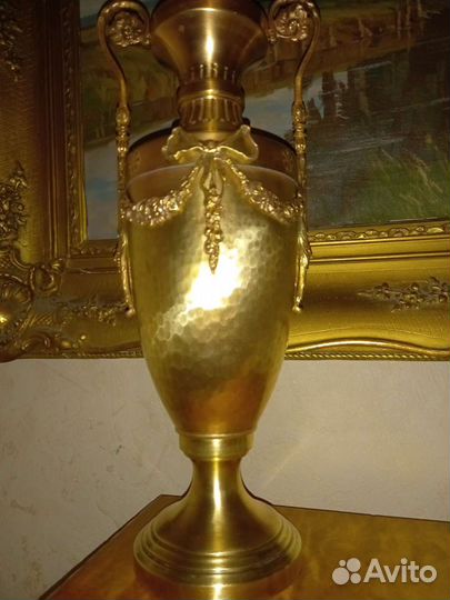 Антикварная ваза ампир бронза латунь