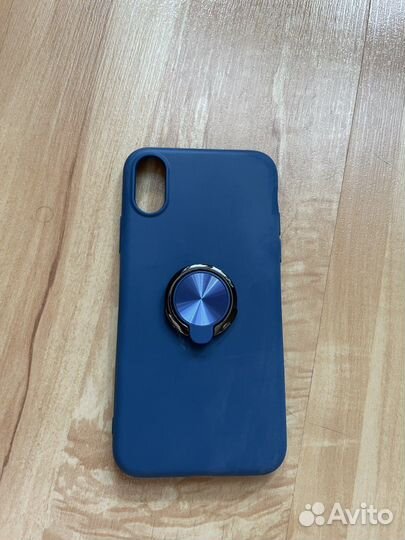 Чехол на iPhone x (темно-синий)