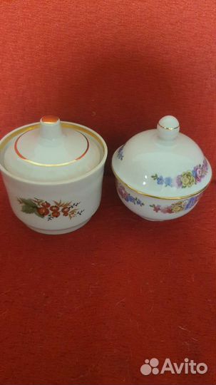 Две фарфоровые шкатулки. гдр