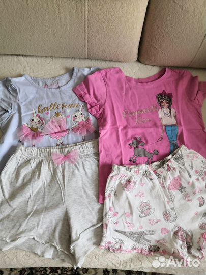Вещи пакетом на девочку, р. 128