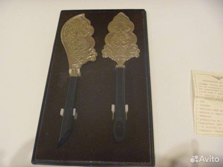 Мельхиоровый набор для торта СССР