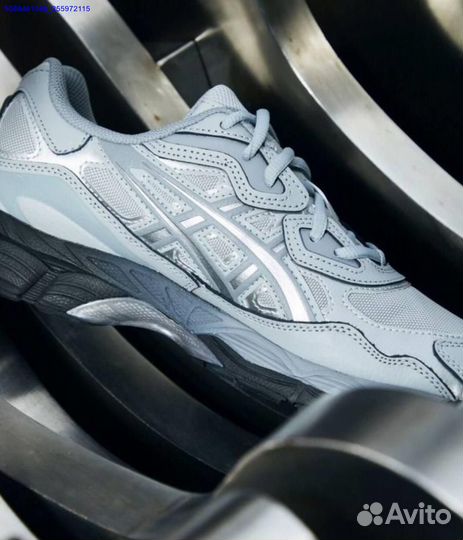 Кроссовки asics gel nyc серые оригинал