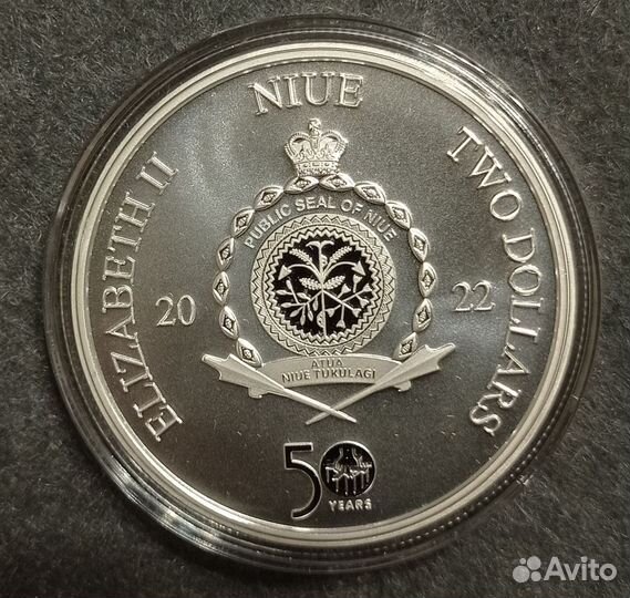 Ниуэ 2022 Крестный отец Корлеоне Цитата Серебро