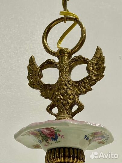 Старинная фарфоровая люстра