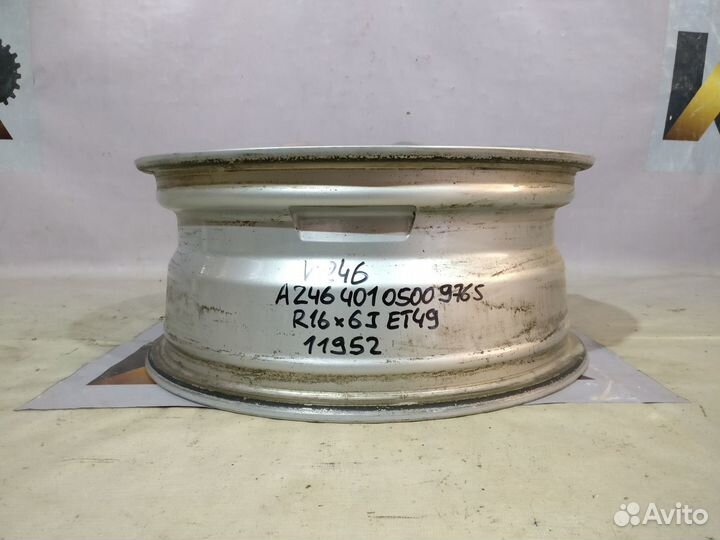 Мерседес W246 2012- Диск литой A2464010500 11952