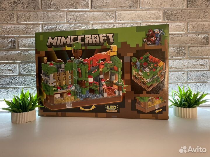 Конструктор Minecraft LB607 Зеленая крепость