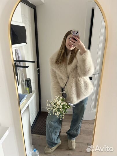 Шуба из искусственного меха короткая