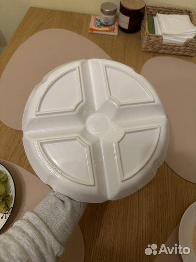 Тарелка менажница кролик зайчик заяц сlay street