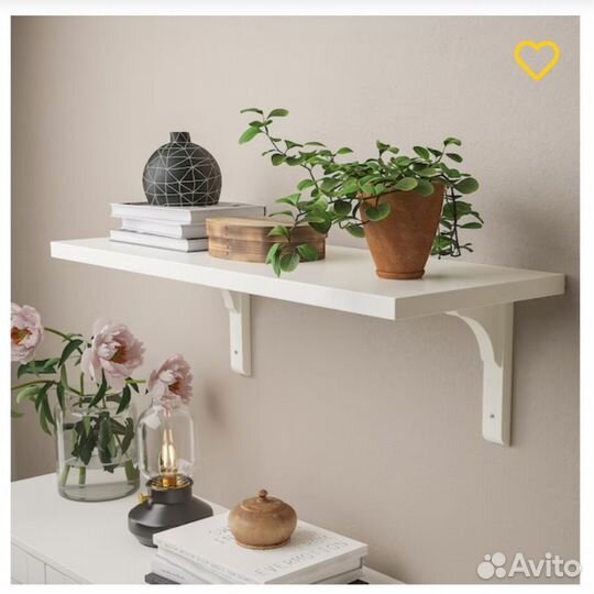 Полка икеа Бергсхульт 120х20, б/у