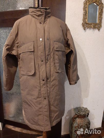 Пуховое. пальто brunello cucinelli 46