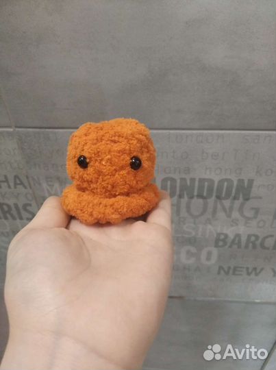 Игрушка вязаный осминог