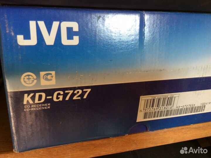 Магнитола JVC KD-G727 бу с упаковкой