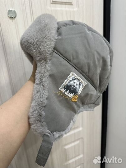 Шапка ушанка под кролика