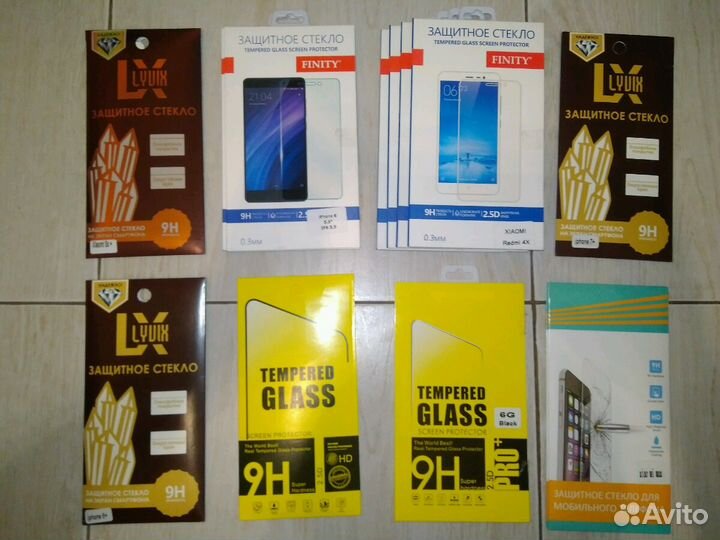Защитные стёкла iPhone ; Xiaomi Redmi ; Xiaomi Mi9