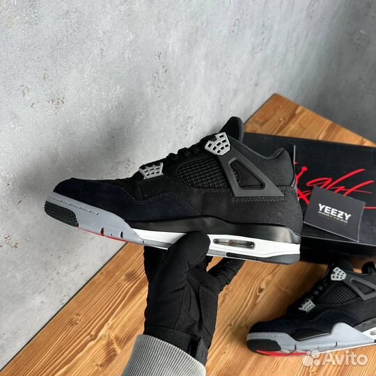 Nike Air Jordan 4 “Black Canvas”