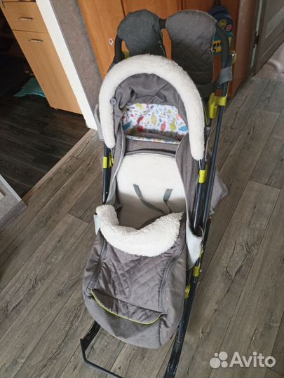 Детские санки коляска ника